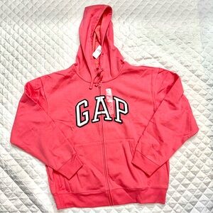 Relaxed Fit Gap Logo New Woman’s Large Zip Hoodie